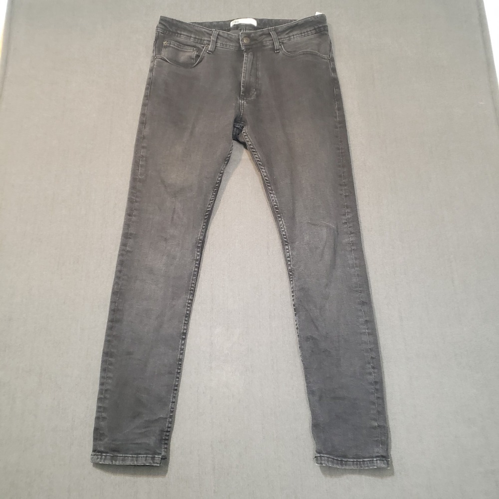 Zara Jeans Mens‎ Size 32x29 Skinny Black Denim